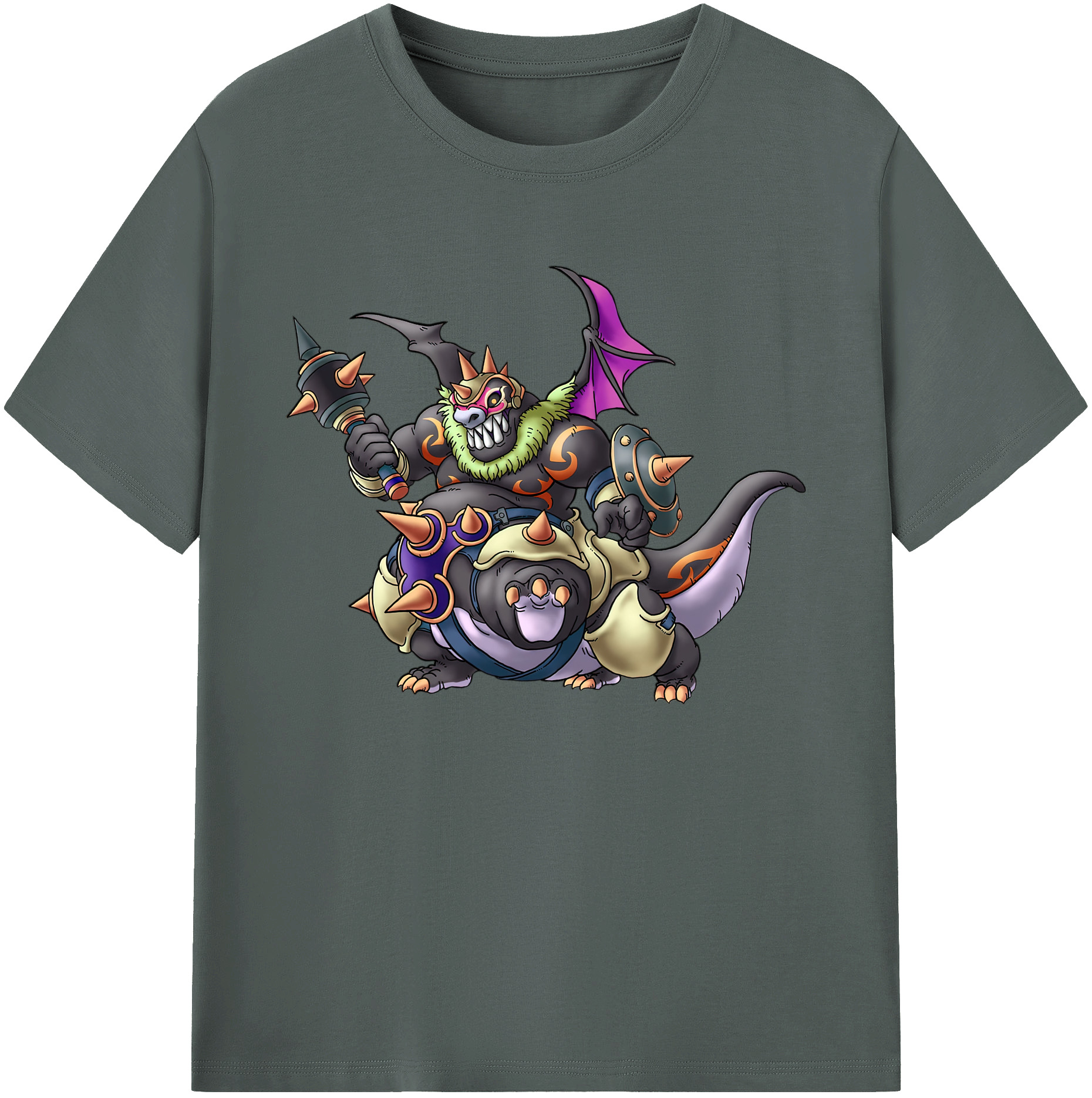 （画像用） ドラゴンクエスト Doragon Kuesuto Dragon Quest 綿100％ メンズ半袖Tシャツ｜肌触りやわらか＆通気性
